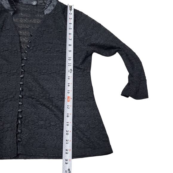 Vintage Alfani Lace Button closure Cardigan Top - Size Large - Picture 6 of 6